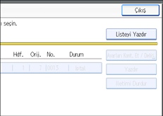 ��lem paneli ekran &ccedil;izimi