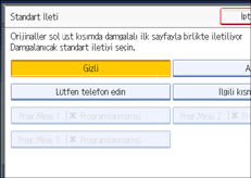 ��lem paneli ekran &ccedil;izimi
