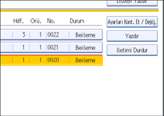 ��lem paneli ekran &ccedil;izimi
