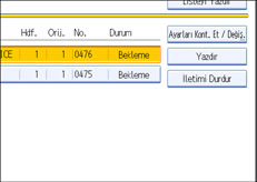 ��lem paneli ekran &ccedil;izimi