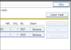 ��lem paneli ekran &ccedil;izimi