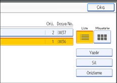 ��lem paneli ekran &ccedil;izimi