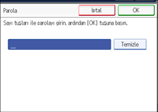 ��lem paneli ekran &ccedil;izimi