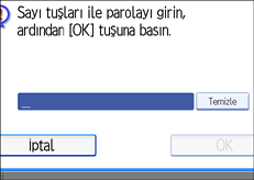 ��lem paneli ekran &ccedil;izimi