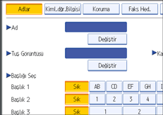 ��lem paneli ekran &ccedil;izimi