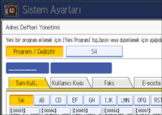 ��lem paneli ekran &ccedil;izimi