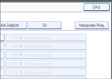 ��lem paneli ekran &ccedil;izimi