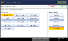 ��lem paneli ekran� g&ouml;sterimi