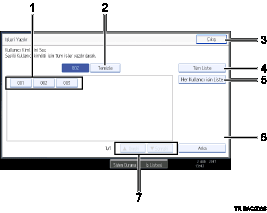 ��lem paneli ekran� g&ouml;sterimi numaraland�r�lm�� balonlu g&ouml;sterim