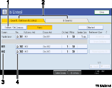 ��lem paneli ekran� g&ouml;sterimi numaraland�r�lm�� balonlu g&ouml;sterim