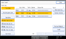 ��lem paneli ekran� g&ouml;sterimi