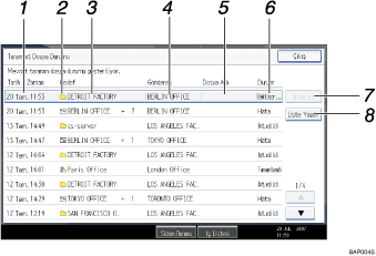 İşlem paneli ekranı gösterimi işaretli balonlu gösterim