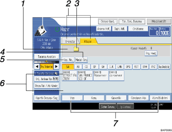 ��lem paneli ekran� g&ouml;sterimi i�aretli balonlu g&ouml;sterim 