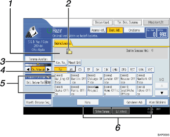 ��lem paneli ekran� g&ouml;sterimi i�aretli balonlu g&ouml;sterim 