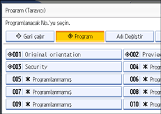 İşlem paneli ekran resmi