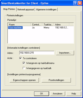 Illustratie applicatiescherm