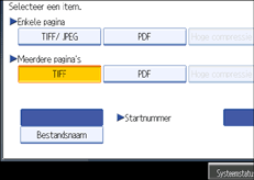 Schermafbeelding Bedieningspaneel