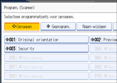 Schermafbeelding Bedieningspaneel