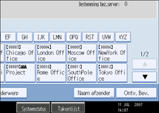 Schermafbeelding Bedieningspaneel