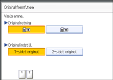 Illustration af kontrolpanelet