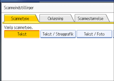 Illustration af kontrolpanelet