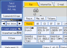 Illustration af kontrolpanelet