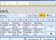 Illustration af kontrolpanelet