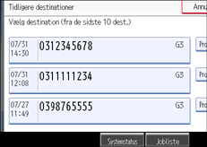 Illustration af kontrolpanelet