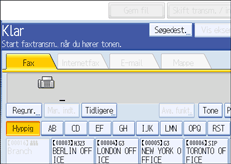 Illustration af kontrolpanelet