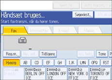 Illustration af kontrolpanelet