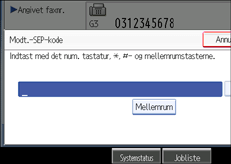 Illustration af kontrolpanelet