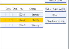 Illustration af kontrolpanelet