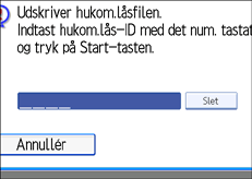 Illustration af kontrolpanelet
