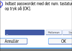 Illustration af kontrolpanelet