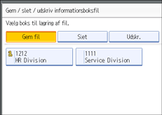 Illustration af kontrolpanelet