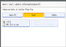 Illustration af kontrolpanelet