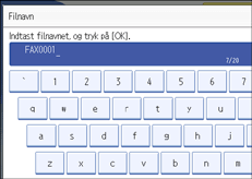 Illustration af kontrolpanelet