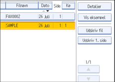 Illustration af kontrolpanelet