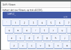 Illustration af kontrolpanelet