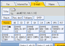 Illustration af kontrolpanelet