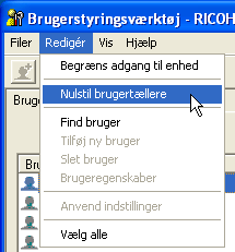 Billede af programskærmen