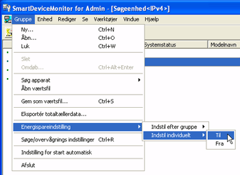 Billede af programskærmen