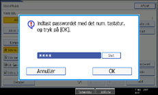 Illustration af betjeningspanelskærmbillede