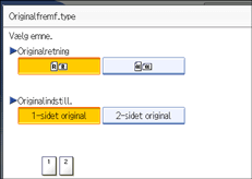 Illustration af skærm på kontrolpanel