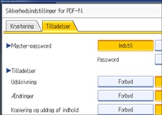 Illustration af skærm på kontrolpanel