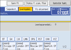 Illustration af skærm på kontrolpanel