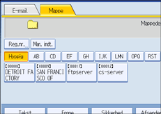 Illustration af skærm på kontrolpanel