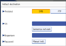 Illustration af skærm på kontrolpanel