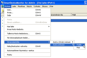 Kuva sovellusnäytöstä