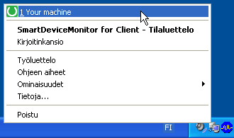 Kuva sovellusnäytöstä